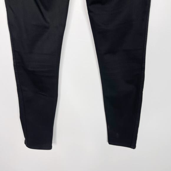 Madewell Womens 26 Black 10" High-Rise Skinny Jeans in Carbondale Wash Cotton - Picture 6 of 13